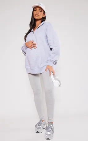 Maternité Legging de grossesse gris chiné